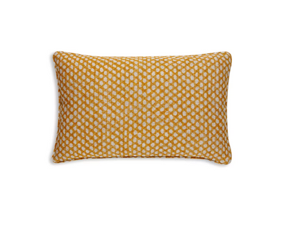 Yellow Wicker Pillow