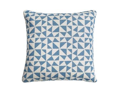 Bright Blue Circus Pillow