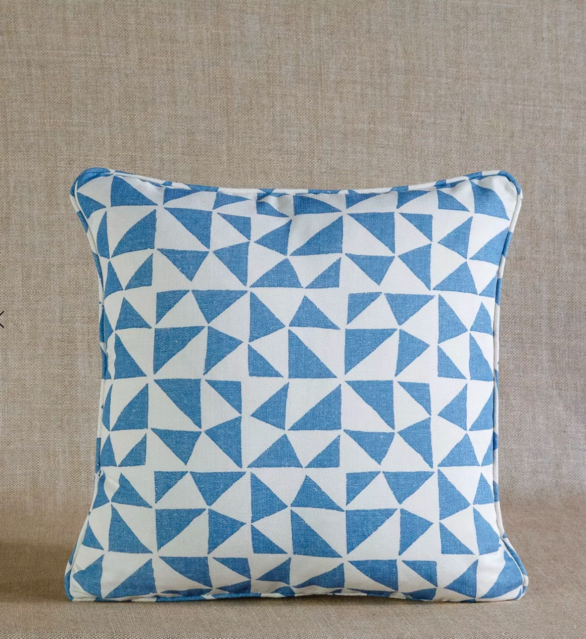 Bright Blue Circus Pillow