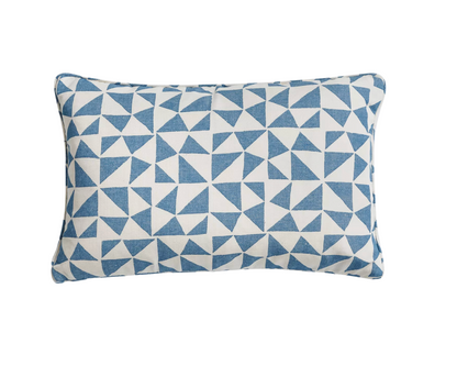 Bright Blue Circus Pillow