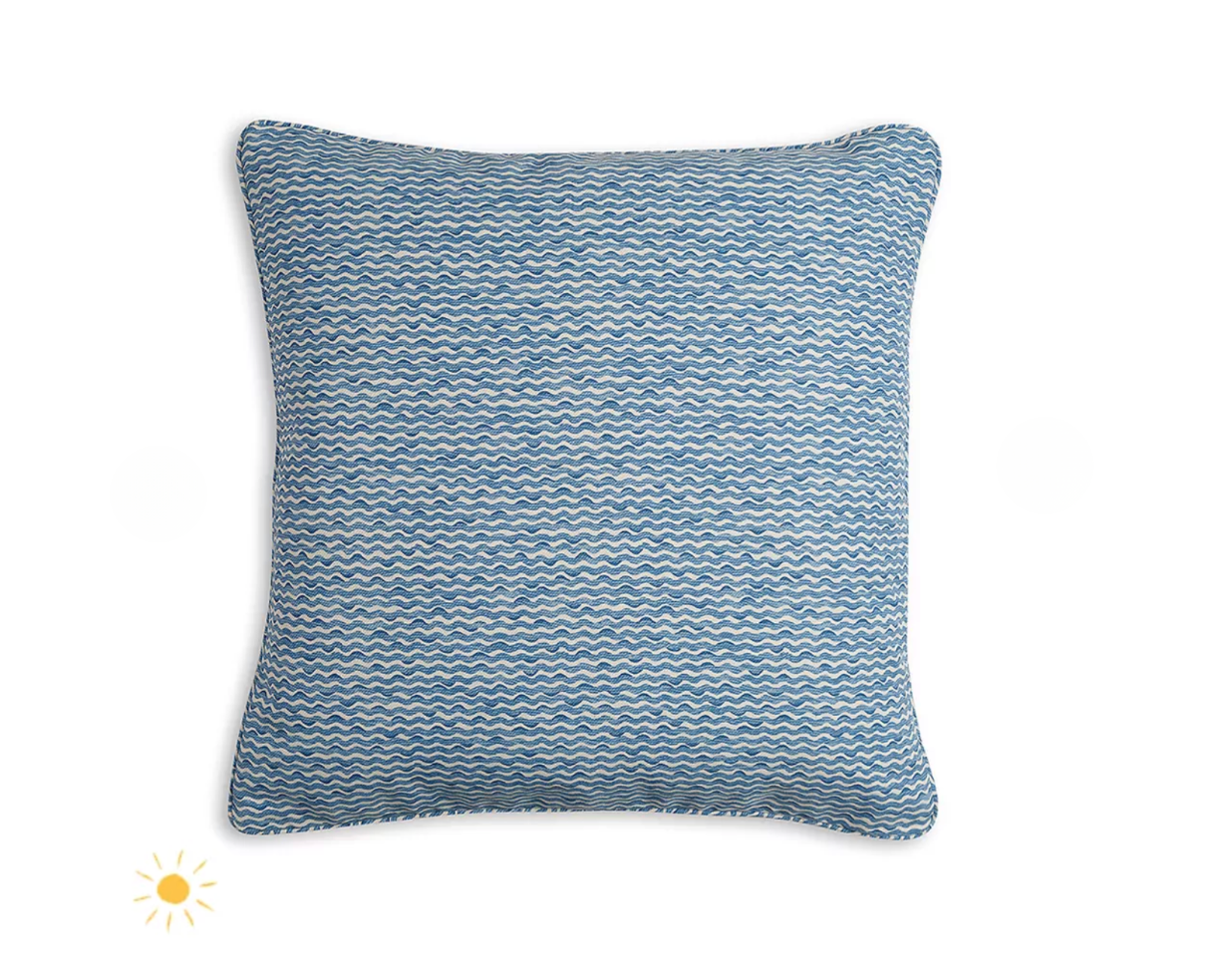 Blue Popple Pillow Outdoor