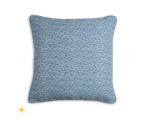 Blue Popple Pillow Outdoor
