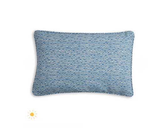 Blue Popple Pillow Outdoor