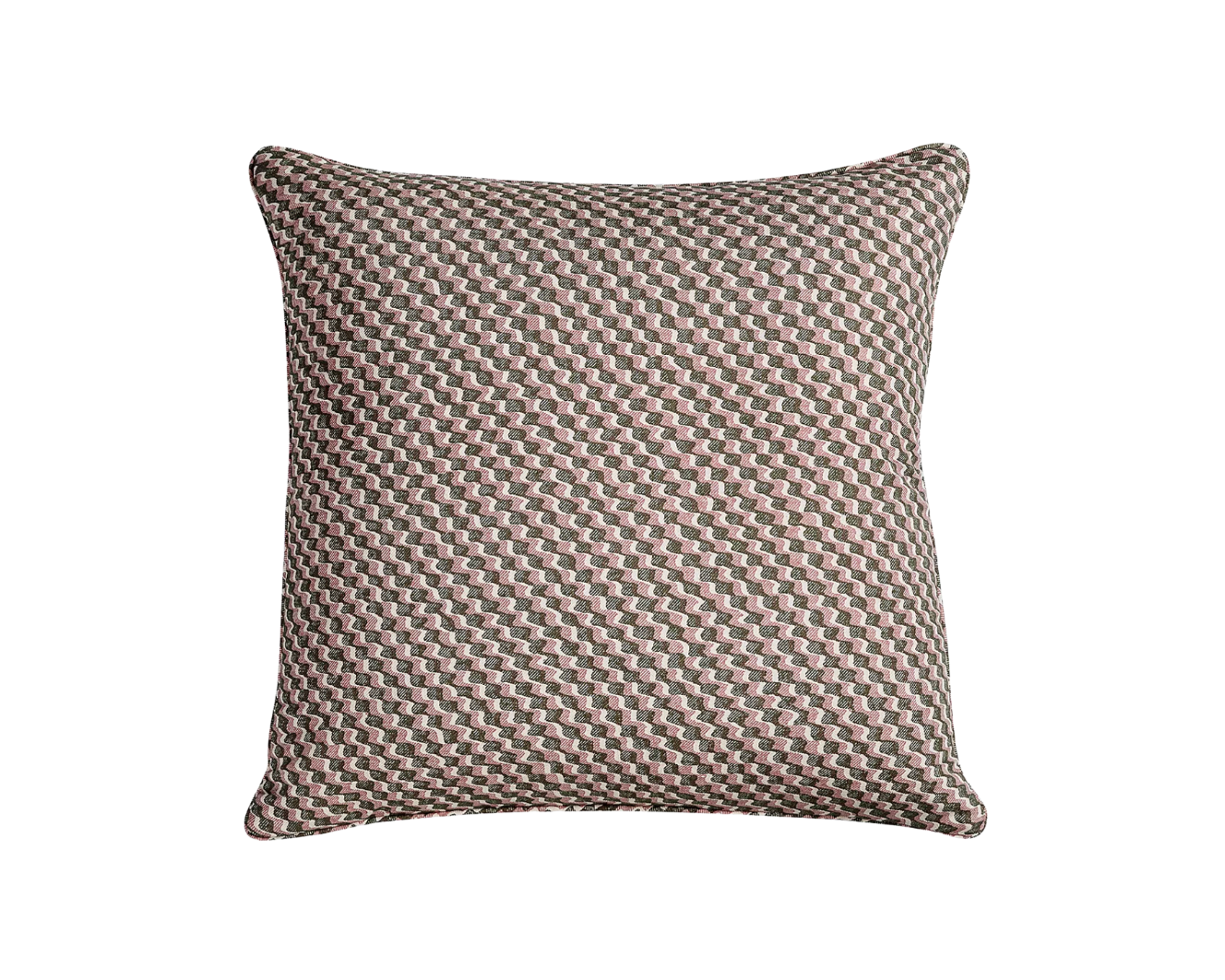 Green and Pink Ruffle Pillow