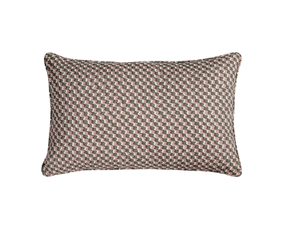 Green and Pink Ruffle Pillow