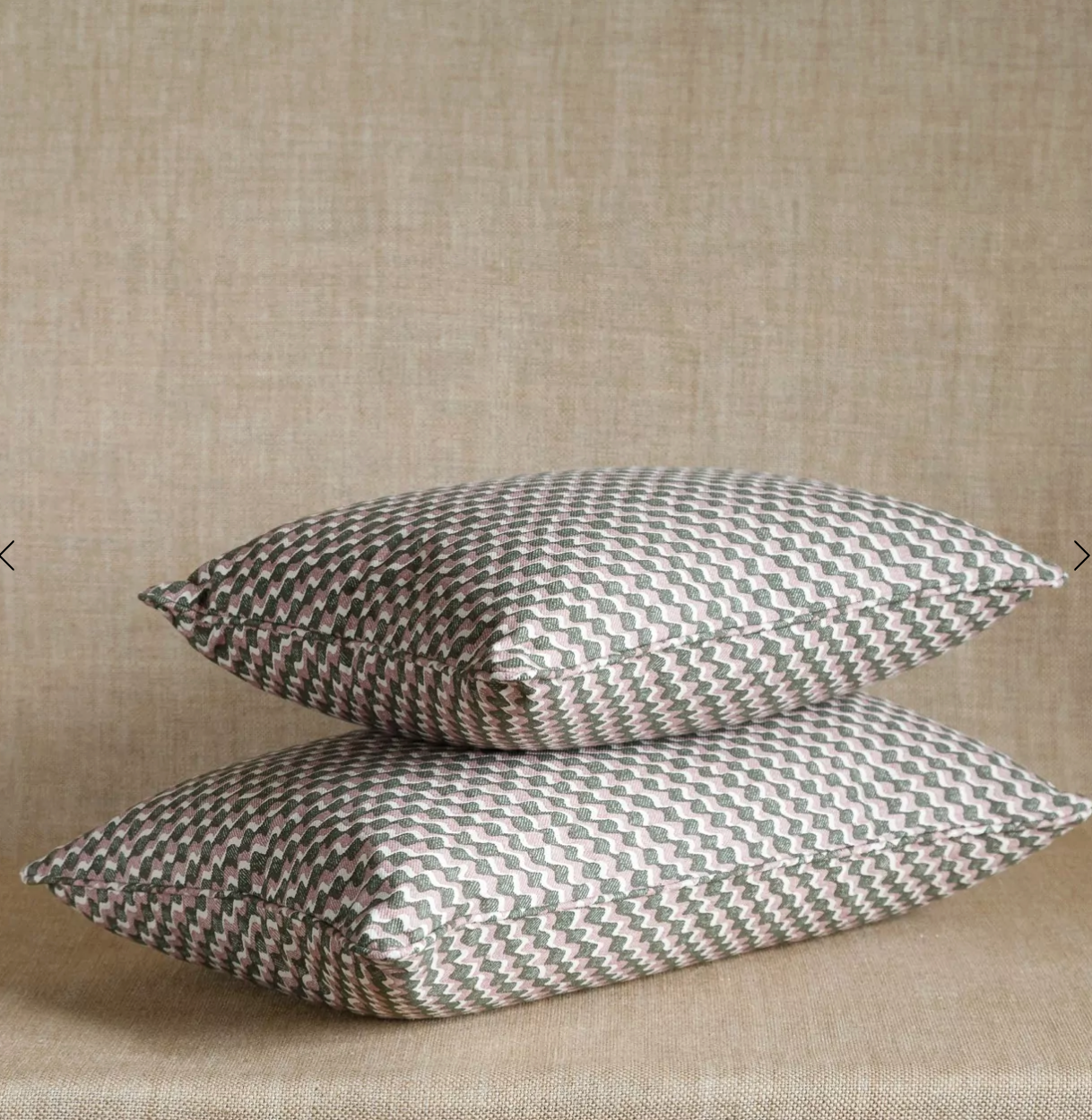 Green and Pink Ruffle Pillow