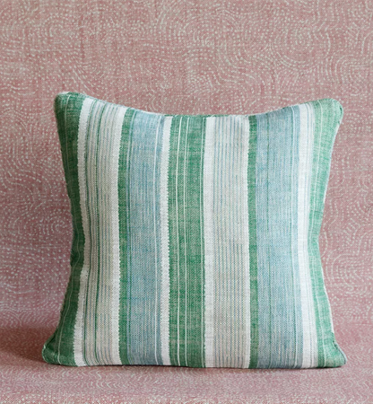 Green and Blue Carskiey Pillow