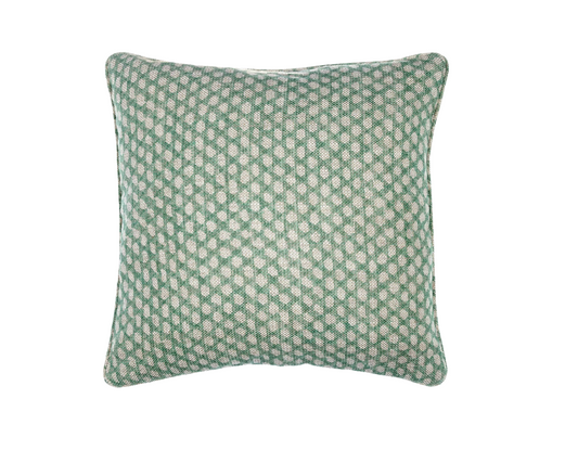 Green Wicker Pillow