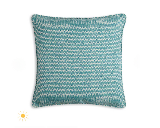 Teal Popple Pillow Outdoor
