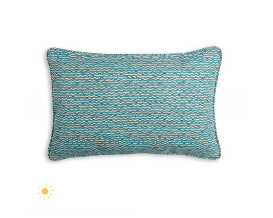 Teal Popple Pillow Outdoor