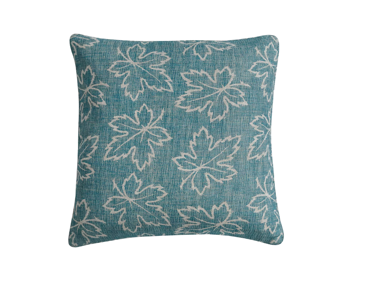 Teal Maple Pillow