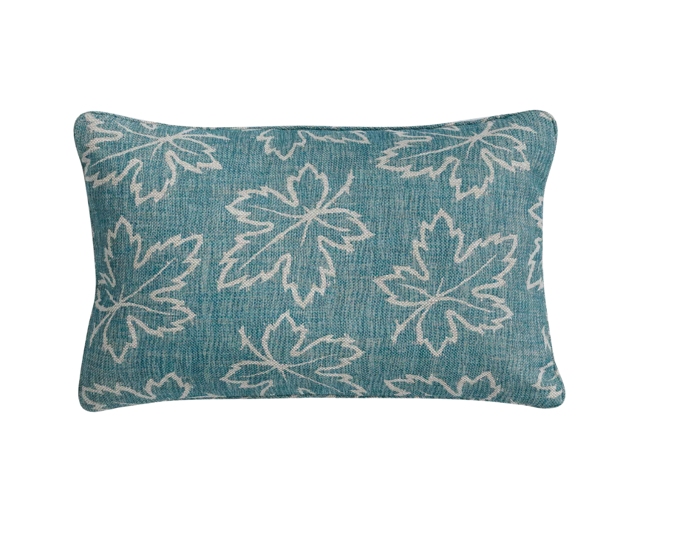 Teal Maple Pillow