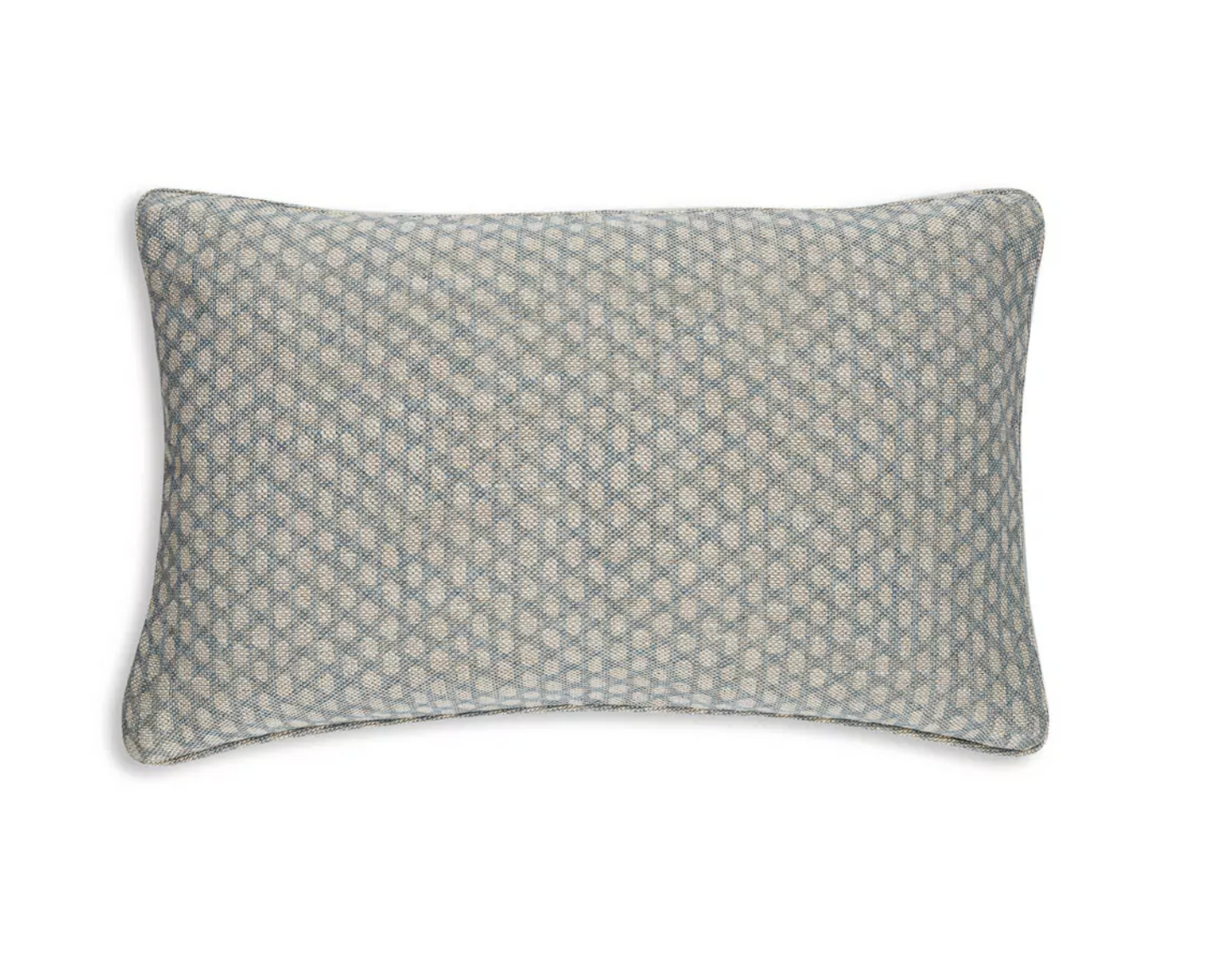 Light Blue Wicker Pillow