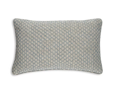 Light Blue Wicker Pillow