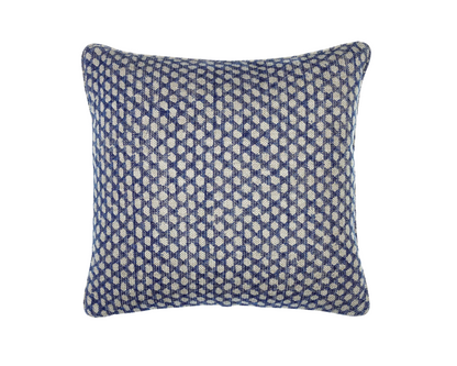 Blue Wicker Pillow