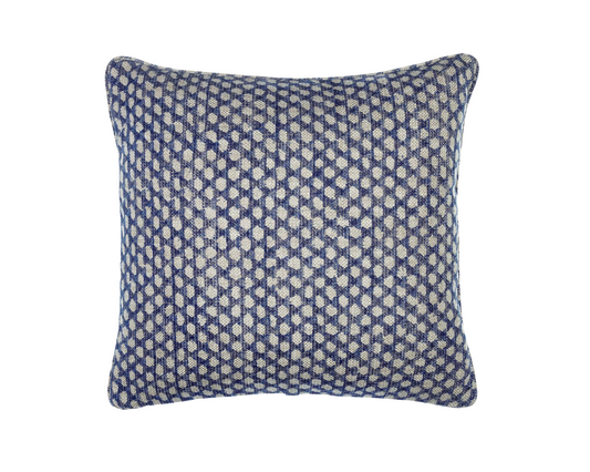 Blue Wicker Pillow
