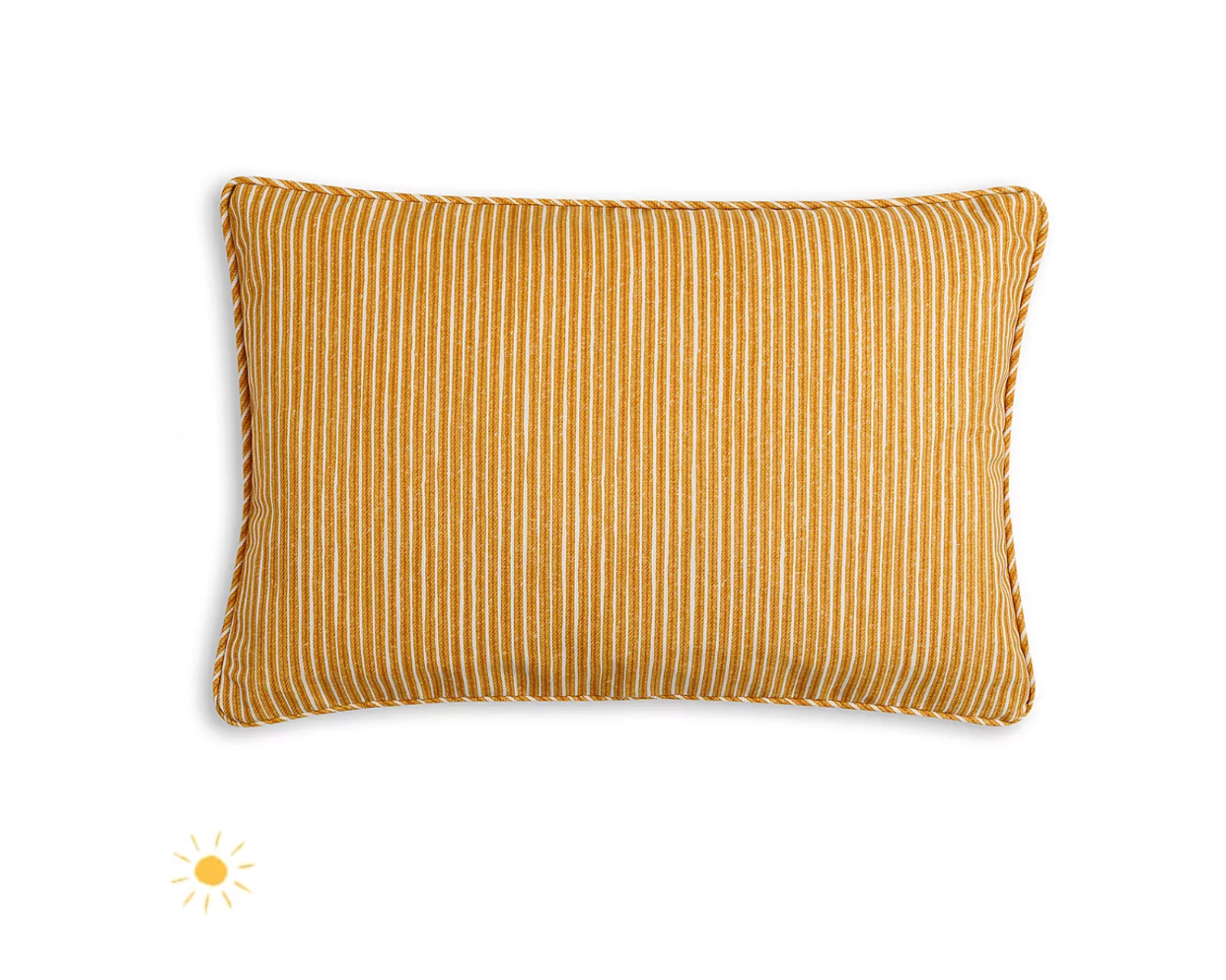 Yellow Poulton Stripe Outdoor Cushion