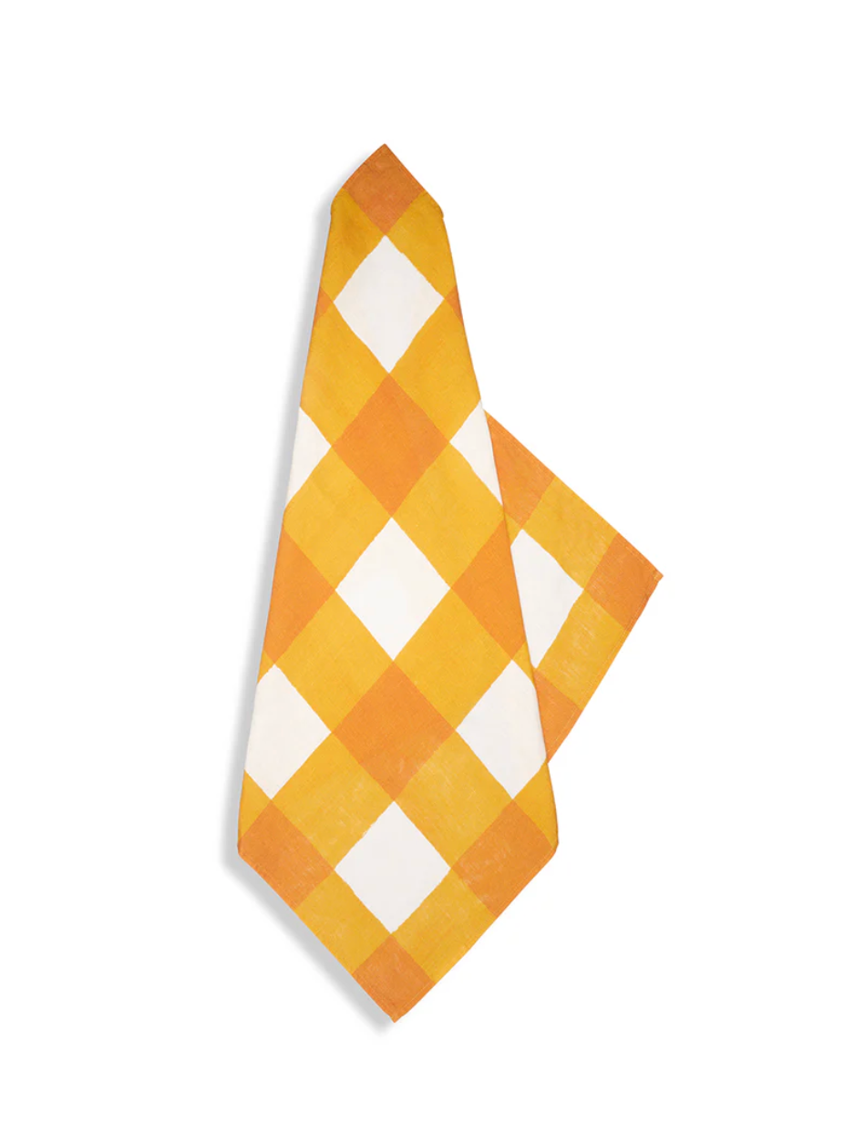 Gingham Linen Napkin - Set of 4