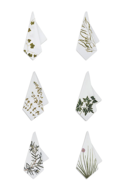 Set of Gastronomic Herb Napkins