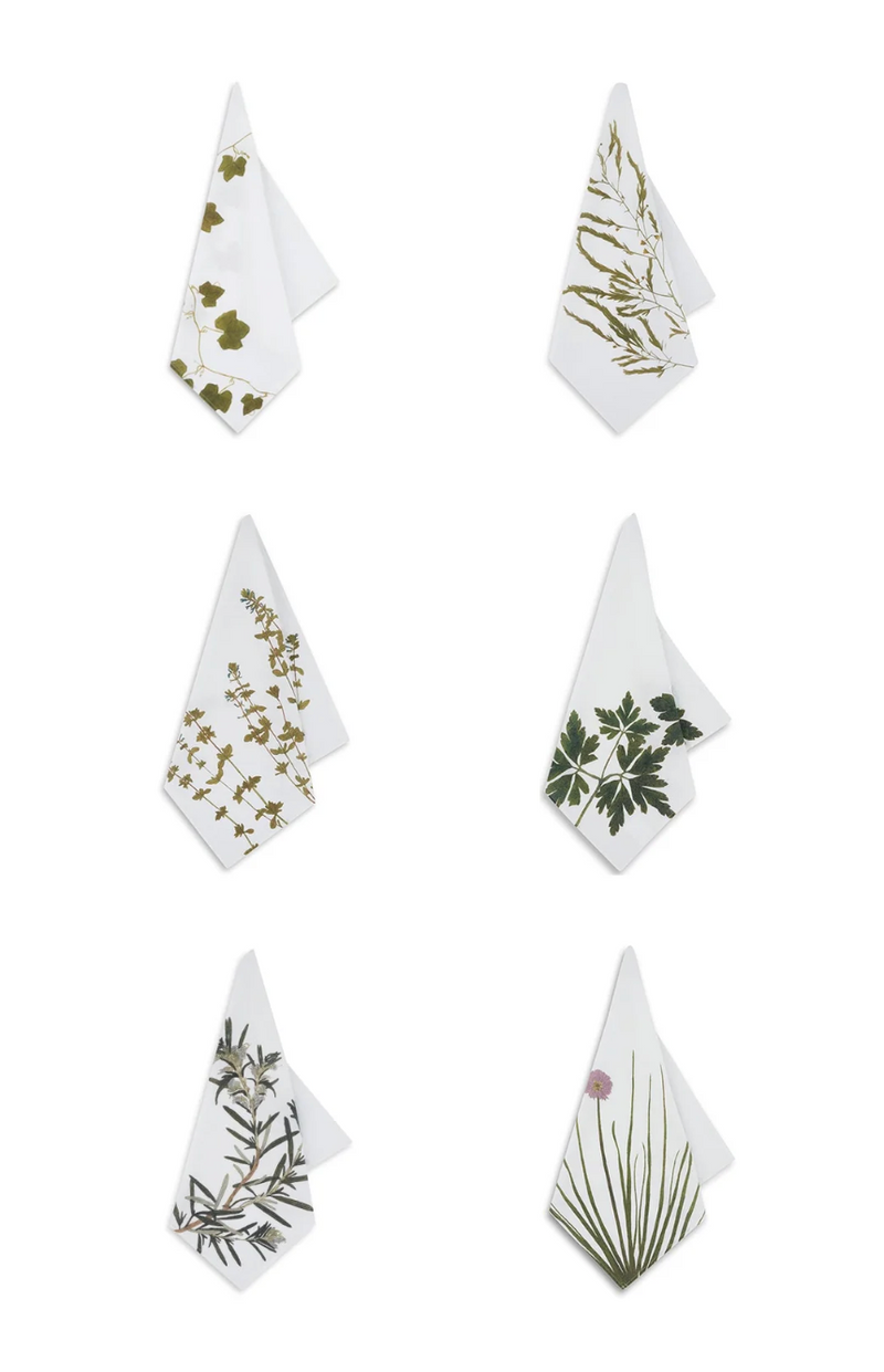 Set of Gastronomic Herb Napkins