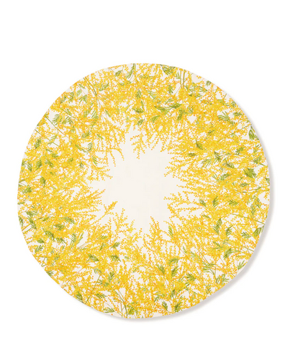 Mimosa Round Linen Tablecloth