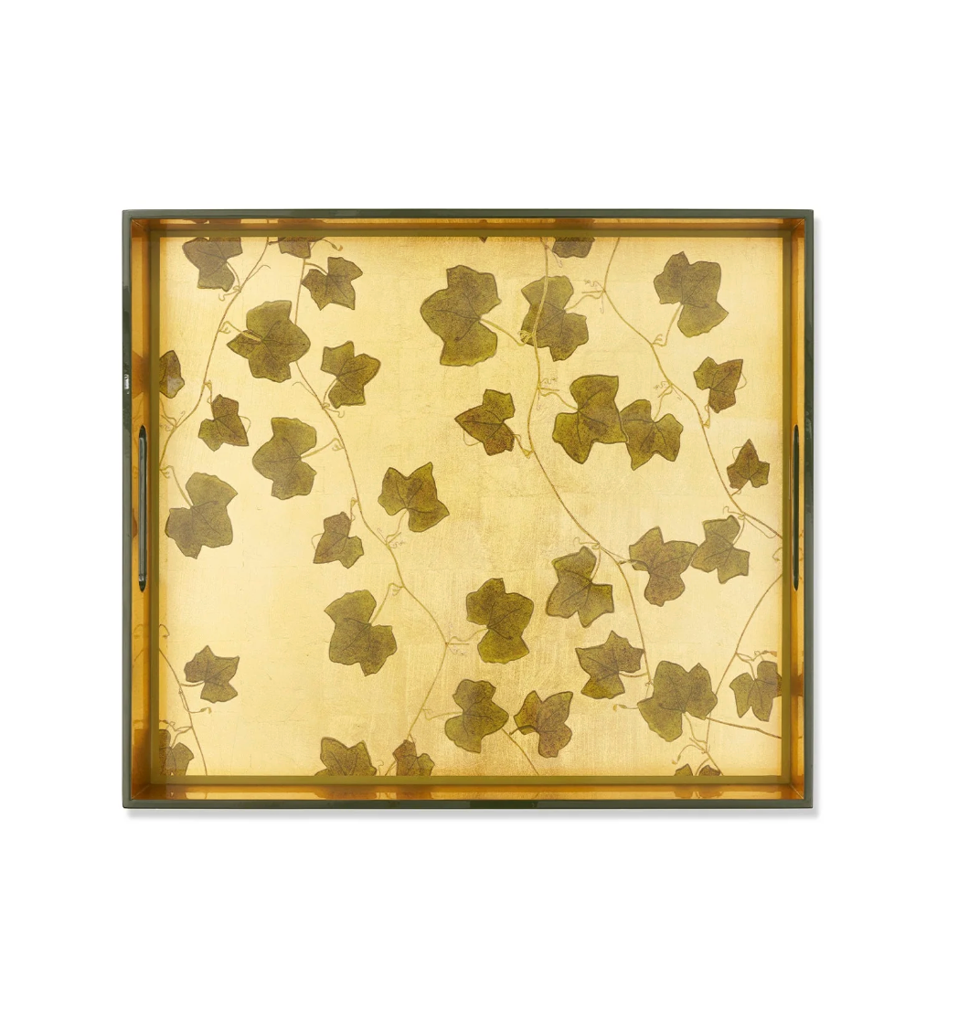 Gold Leaf Lacquered Tray