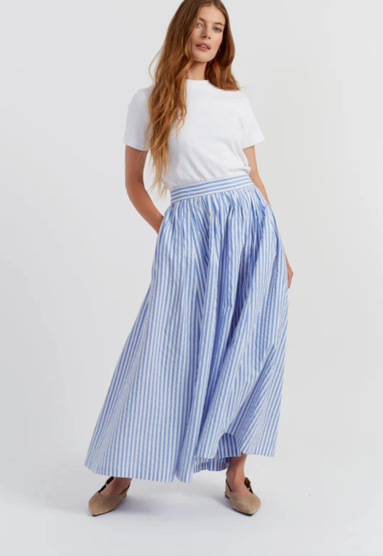 Oxford Stripe Skirt