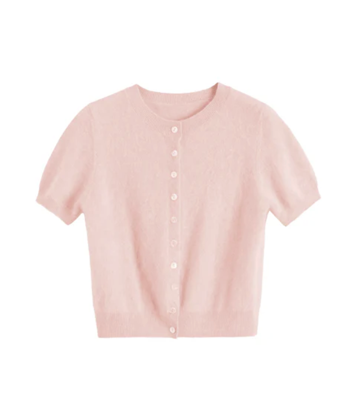 Brushed Cashmere Button Tee