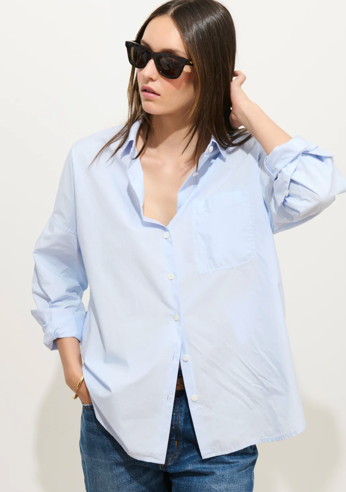 Jo Shirt in Cotton Poplin