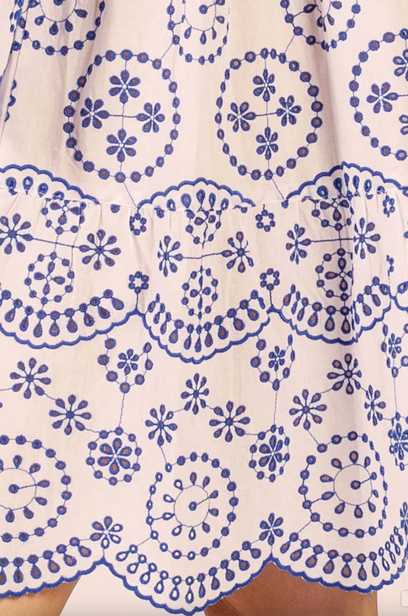 Morocco Cotton Scallop Dress