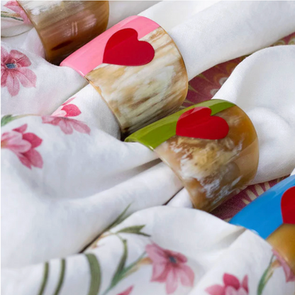 Heart Napkin Ring - Set of 4
