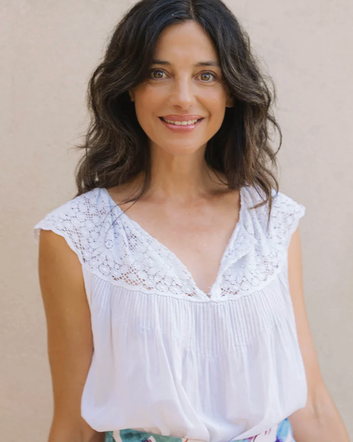Carmen Lace Yoke Top