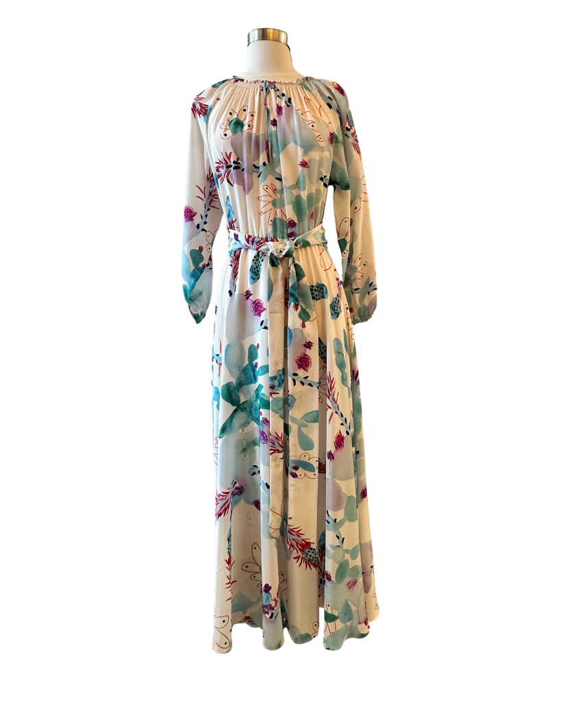 Raquel Bea Peasant Maxi Dress