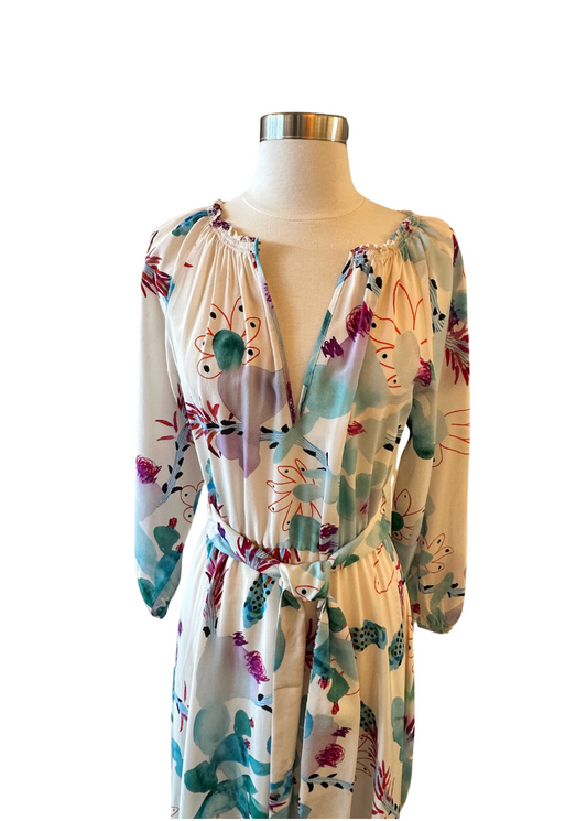 Raquel Bea Peasant Maxi Dress