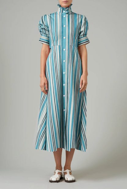 Venetia Dress Capri Stripes