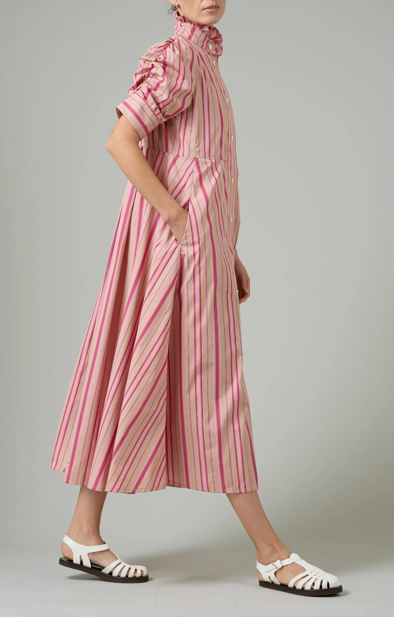 Venetia Dress Capri Stripes
