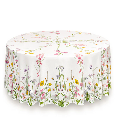 June Round Linen Tablecloth