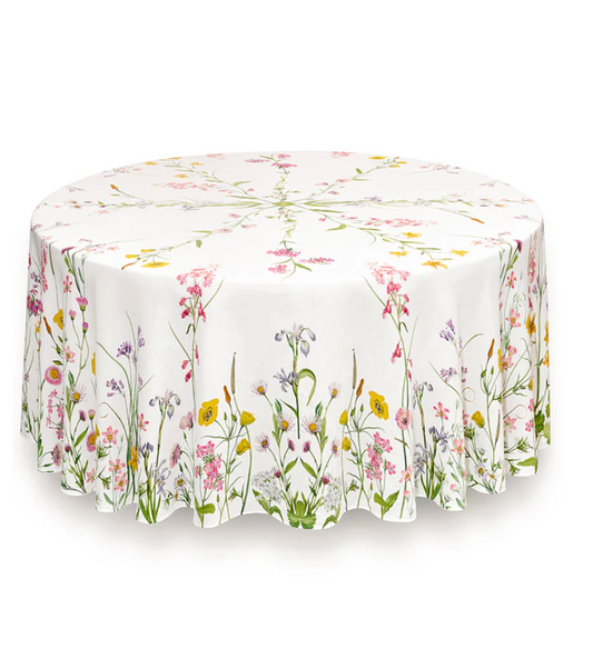 June Round Linen Tablecloth