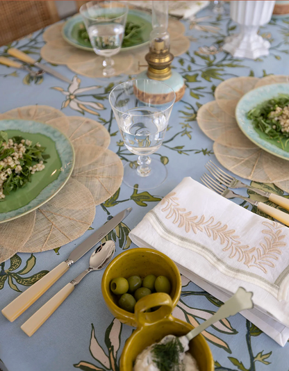 Camille Botanical Round Tablecloth - 90"