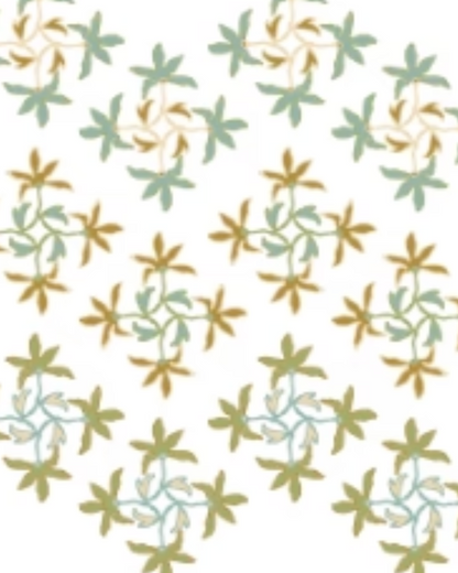 Birdie by Nina Liddle Design Celeste linen pillow featuring an ombre floral motif with embroidered bud centers.