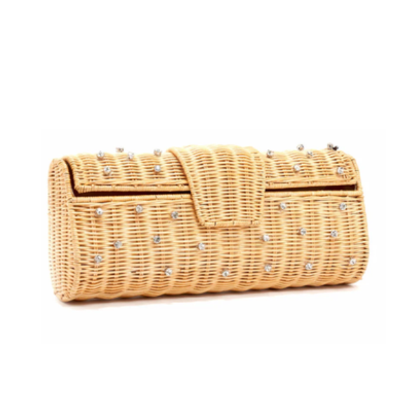 Paloma Wicker Clutch