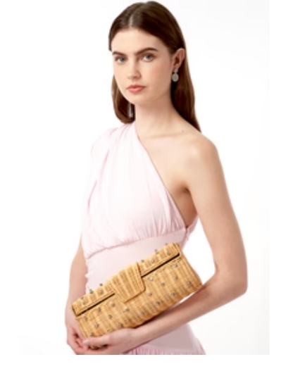 Paloma Wicker Clutch