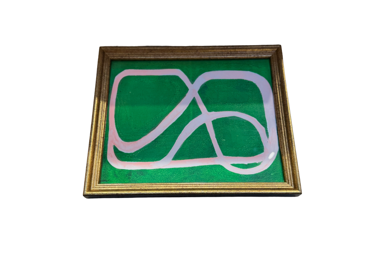 Green & Pink Swirl Print