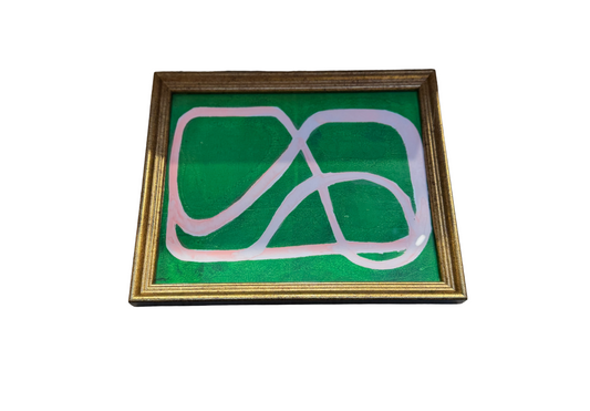 Green & Pink Swirl Print
