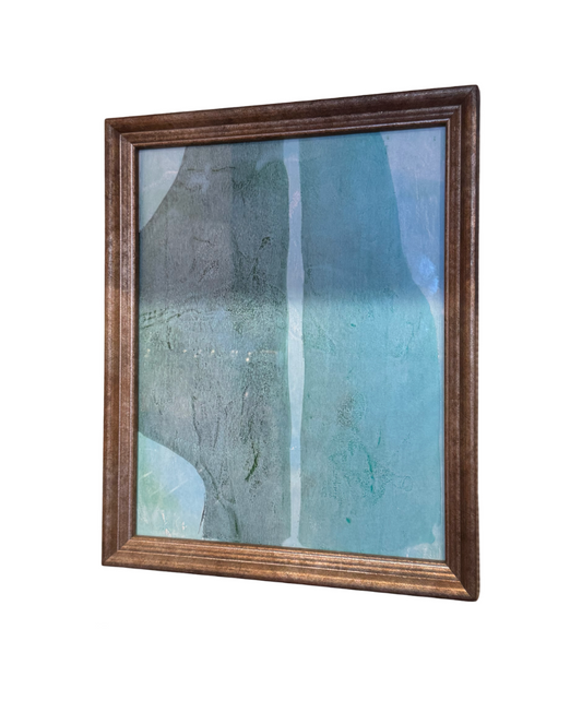 Blue & Blue Abstract Print