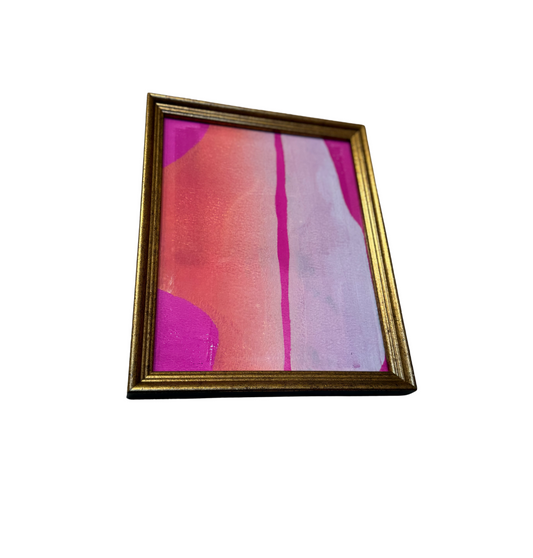 Pink & Hot Pink Abstract Print