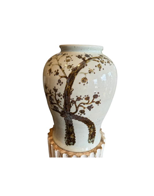 Monochrome Hand Painted Porcelain Vase