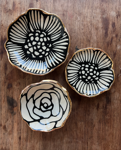 3" Flower Jewelry Dish