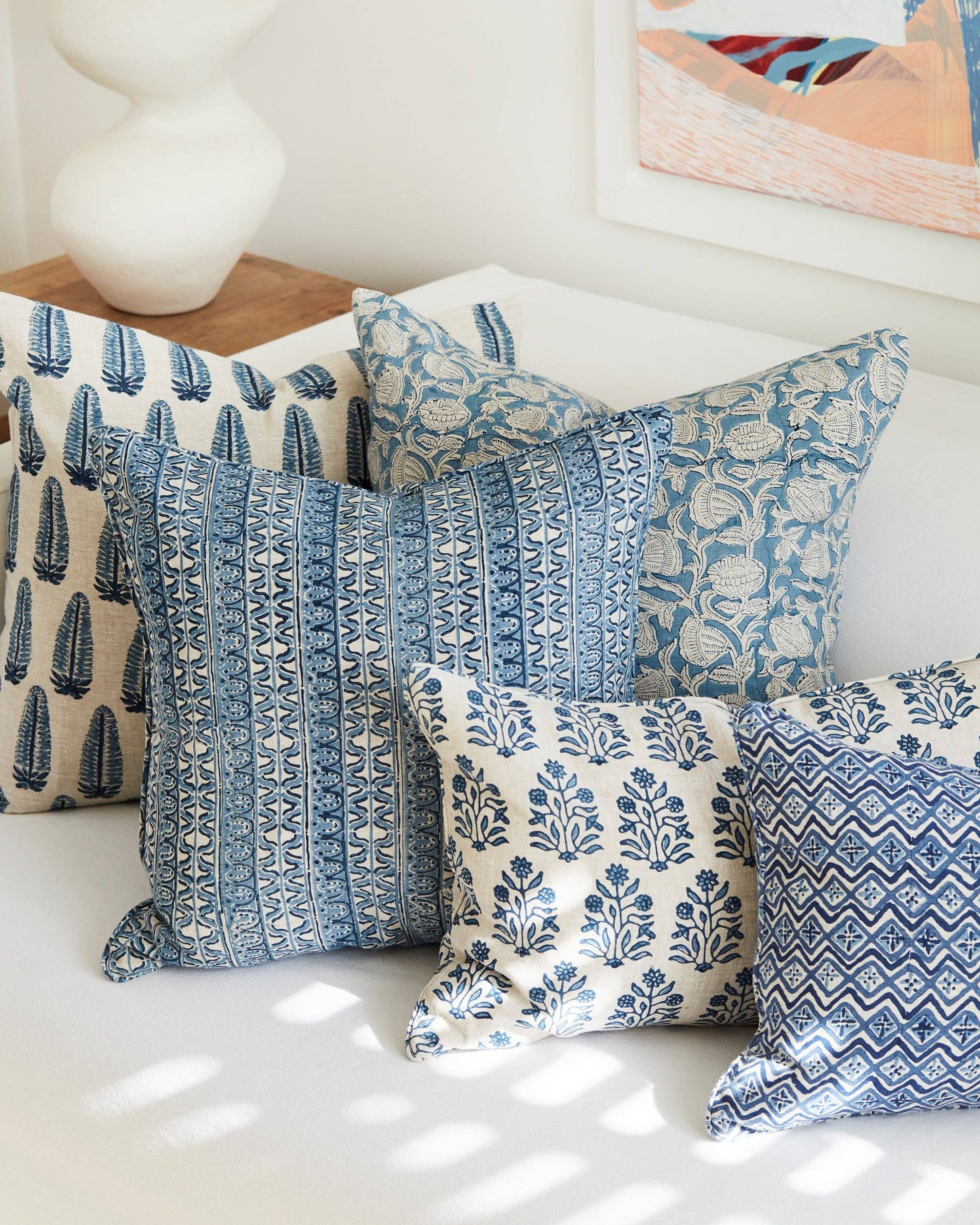 Amer Azure Pillow