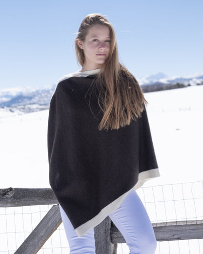 Rice Knit Yak Poncho